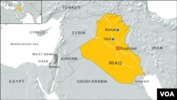 Letak wilayah Tikrit, Irak.