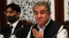Pakistan's Foreign Minister Shah Mahmood Qureshi speaks during a press conference at the Foreign Ministry in Islamabad on Aug. 24, 2020. 