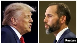 FILE - President-elect Donald Trump and Special Counsel Jack Smith are seen in a combination of file photos in Washington, in 2023. 