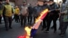 Protes Karikatur Charlie Hebdo, Kelompok Garis Keras Iran Bakar Bendera Prancis