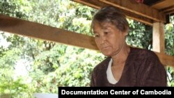 'Grandma' Yuth at her home, in 2000. (Courtesy photo: Documentation Center of Cambodia)