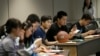 FILE - Students attend a new student orientation at the University of Texas at Dallas in Richardson, Texas, Aug. 22, 2015.