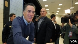 Mitt Romney di Portland, Maine (12/2).