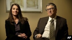 Bill dan Melinda Gates dalam sebuah wawancara di New York (21/1).