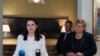 Belarusian opposition leader Sviatlana Tsikhanouskaya, left, and Norwegian Prime Minister Erna Solberg attend a news conference in Vilnius, Lithuania, Sept. 8, 2020.