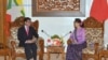 ဂျပန်နိုင်ငံခြားရေးဝန်ကြီး Taro Kono နှင့် နိုင်ငံတော် အတိုင်ပင်ခံပုဂ္ဂိုလ်