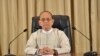 နိုင်ငံတော်သမ္မတဦးသိန်းစိန် နိုင်ငံကို မိန့်ခွန်းပြောကြားစဉ် ( မတ်လ ၂၈၊ ၂၀၁၃)