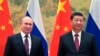 FILE - Chinese President Xi Jinping and Russian President Vladimir Putin are pictured prior to their talks in Beijing, China, Feb. 4, 2022.