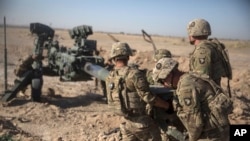 Tentara AS di Pangkalan Bost, Afghanistan, 10 Juni 2017.