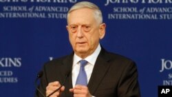 Menteri Pertahanan AS Jim Mattis (Foto: dok).