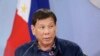 Presiden Rodrigo Duterte di Istana Malacanang, Manila, Filipina, 24 Agustus 2021. (Raja Rodriguez/ Istana Presiden Malacanang via AP)
