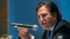 FILE - In this May 24, 2017, file photo, Peru's former President Alejandro Toledo addresses the United Nations in New York. 