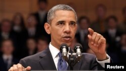 Presiden Amerika Barack Obama di Belfast, Irlandia Utara (Foto: dok). 