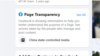 This "Page Transparency" section on on Xinhua's Facebook page notes that the agency is under Chinese state control. (Web screenshot)