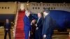 U.S. Secretary of State John Kerry chats with Laotian officials and U.S. Ambassador to Laos Daniel Clune as he arrives at Vientiane Wattay International Airport, Jan. 24, 2016. (State Department)