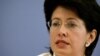 European Union parliamentarian Barbara Lochbihler says the EU needs to react swiftly to Cambodia's attempts to dissolve the country's main opposition party. Lochbihler speaks during a news conference in Berlin, May 23, 2006.