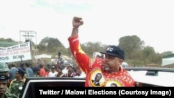 Le défunt vice-président du Malawi, Saulos Chilima, au lancement de son parti politique à Lilongwe, 21 juillet 2018. (Twitter / Malawi Elections)